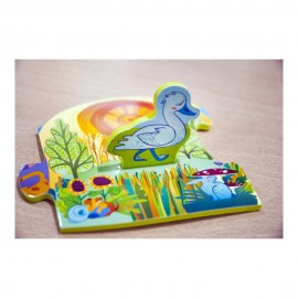 Poveste Puzzle Ratusca cea Urata Miniland - imagine 6