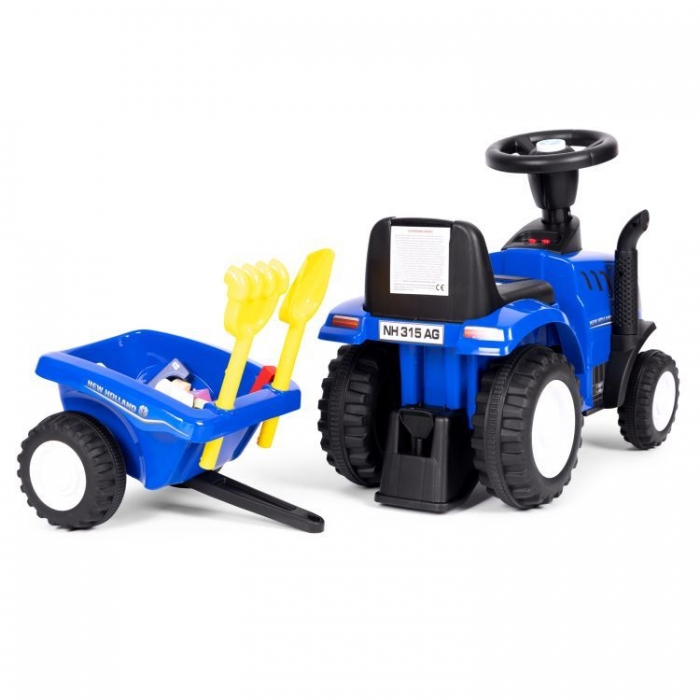 Tractor New Holland Ecotoys cu Remorcă Albastru - imagine 5