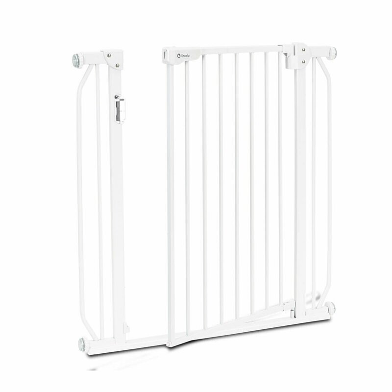 Poarta Siguranta Truus Slim LED Lionelo, 105 cm, Alb - imagine 2