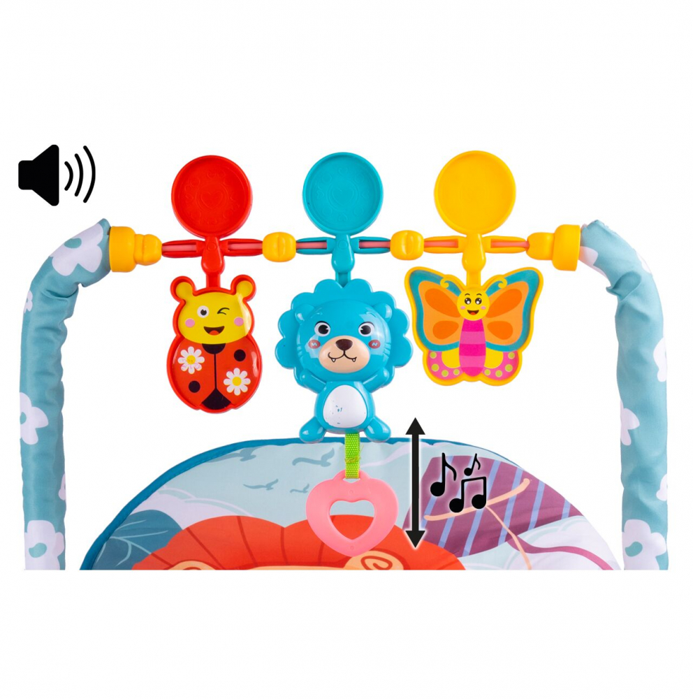 Balansoar MalPlay Blue Lion cu Sunete și Vibrații - imagine 8