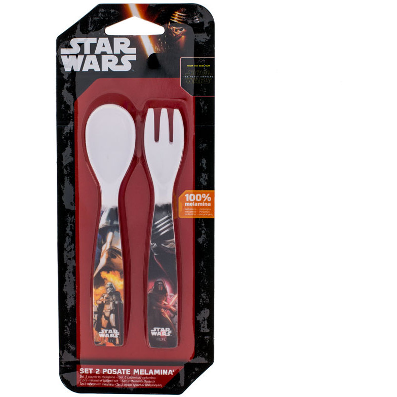 Set Linguriță și Furculiță Melamina Star Wars Lulabi