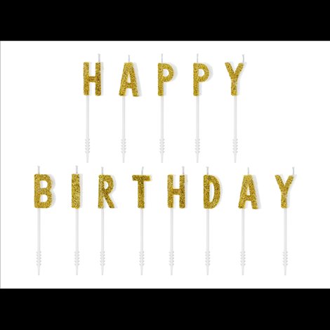 Lumanari Happy Birthday Party deco - Decoratiuni Tort