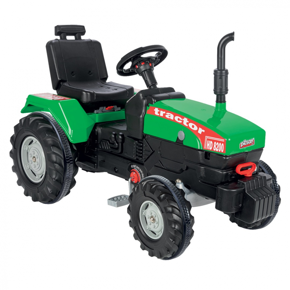 Tractor Pedale Pilsan Green cu Scaun Reglabil - imagine 3