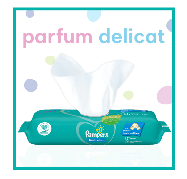 Pampers Fresh Clean 4x52 Servetele Umede Delicate - imagine 6