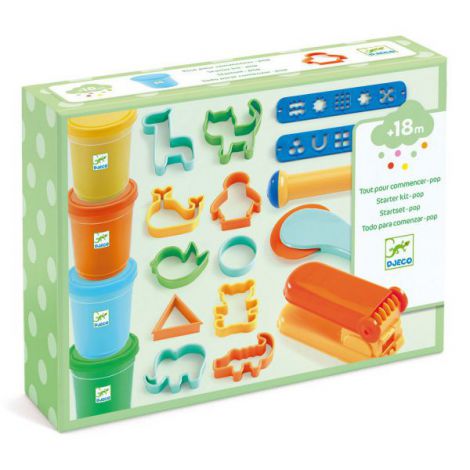 Set Modelaj Djeco Pop | Plastilină Colorată + Accesorii - imagine 4