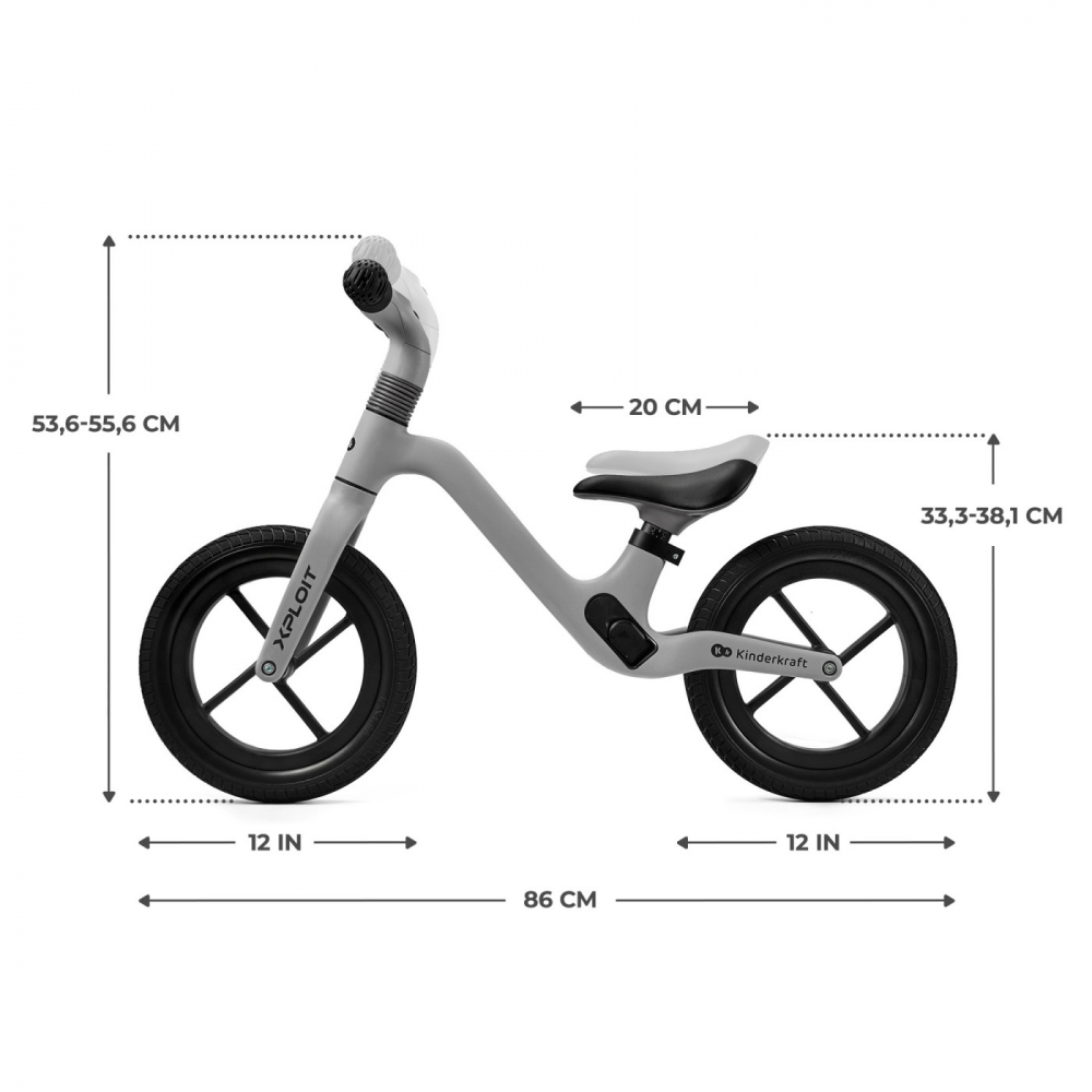 Bicicleta fără pedale Kinderkraft Xploit Moonstone - imagine 7