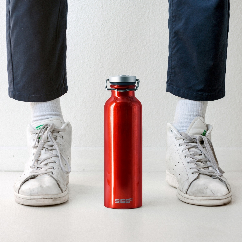 Bidon Aluminiu Sigg Original Red 0.75L - imagine 2