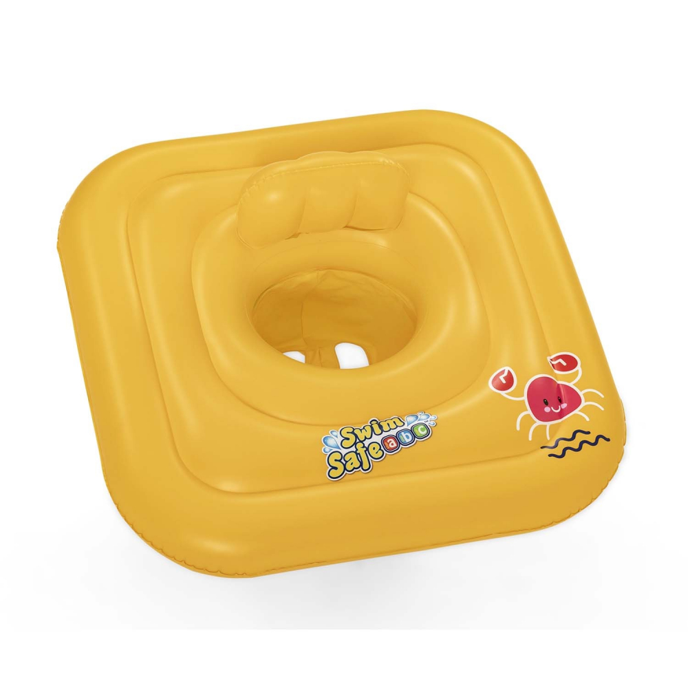 Colac Gonflabil Bebelusi Bestway Galben, 76x76 cm - imagine 4