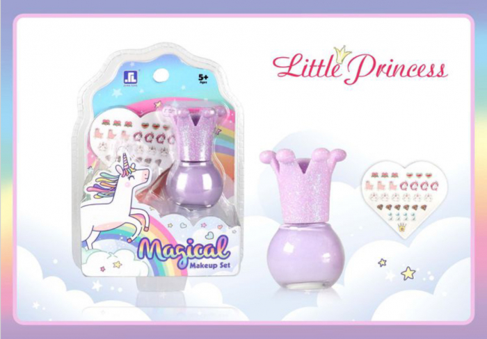 Set Manichiura Little Princess Krista cu Oja si Abtibilduri