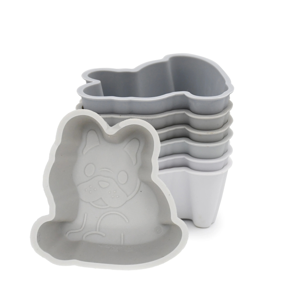 Set 6 Forme Silicon Melii Bulldog | Practic
