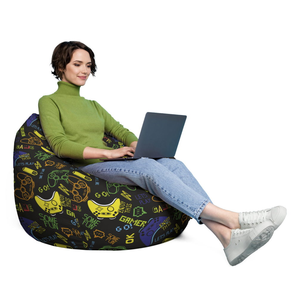 Husa Bean Bag Para XL Lets Play, Updeco - imagine 4