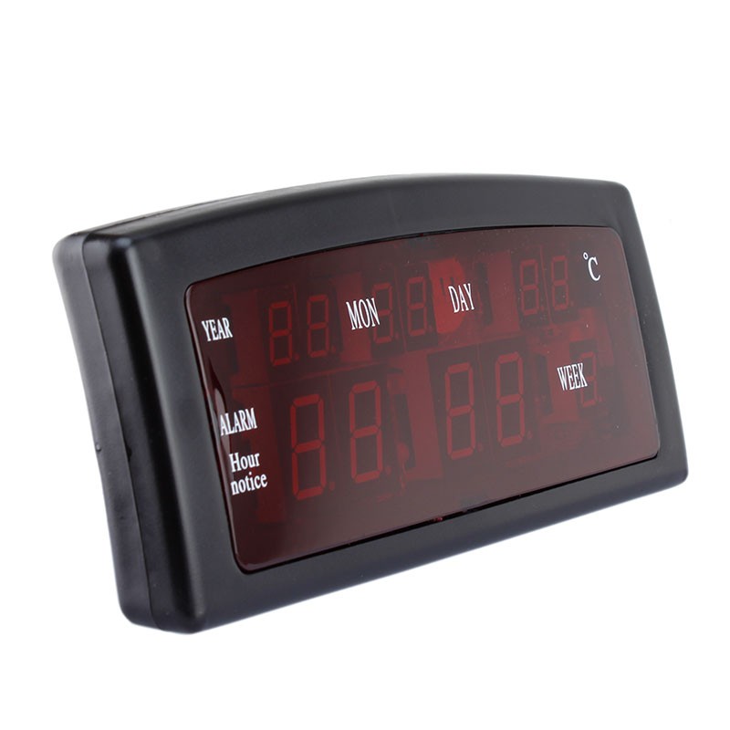 Ceas LED Caixing cu Calendar și Alarmă - imagine 2