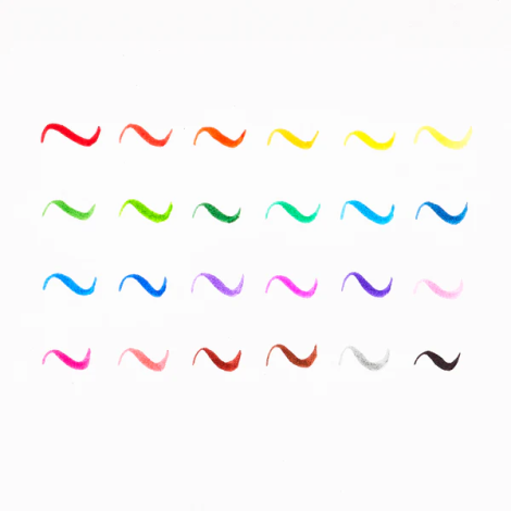 Carioci cu pensulă Ooly Brilliant Brush - Set 12 - imagine 7