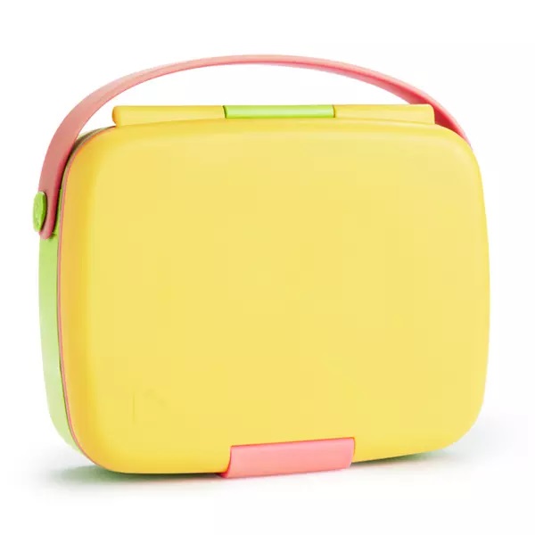 Cutie Bento Munchkin Galben cu Ustensile Inox - imagine 8