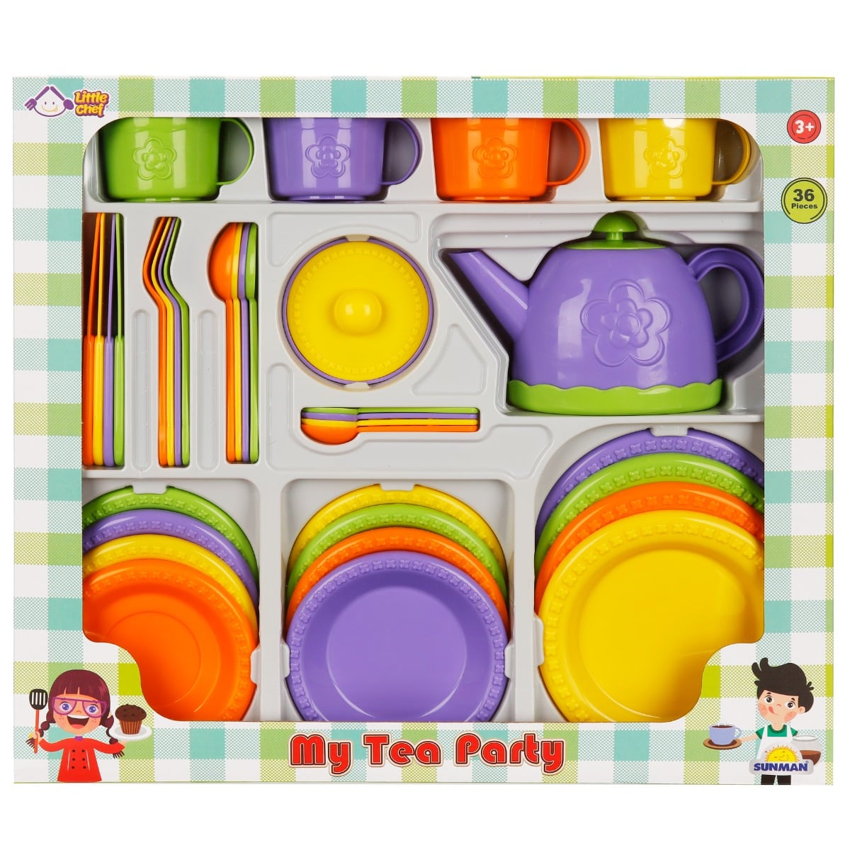 Set ceai Little Chef 36 piese Jucării imitație