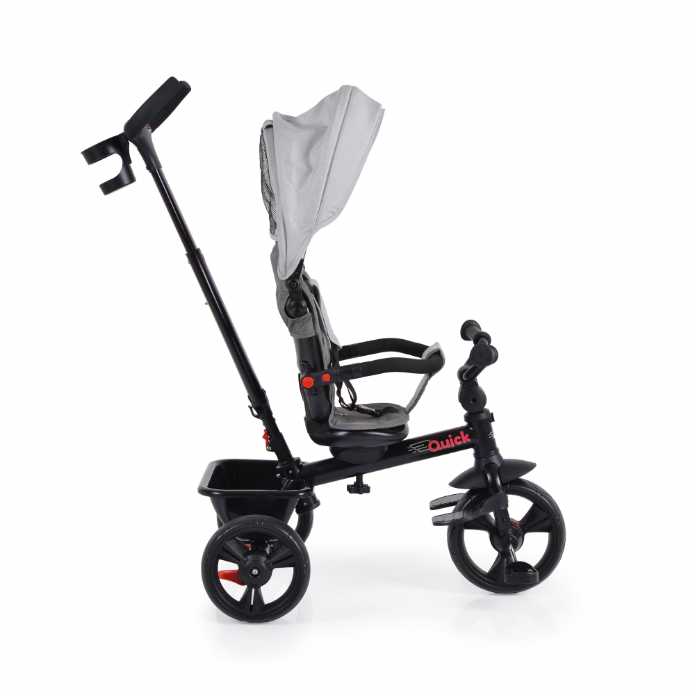 Tricicleta Byox Quick Gri, Sezut Reversibil, Pliabil - imagine 6