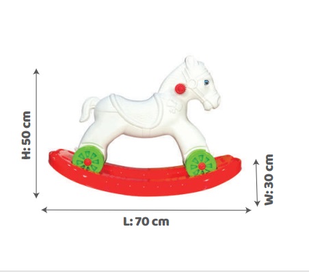 Calut Balansoar Transformabil Micromax White Rocking Horse