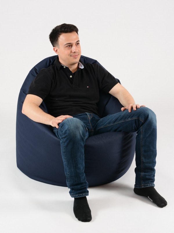 Fotoliu Beanbag Relaxo XL Panama Black | Pufrelax - imagine 3