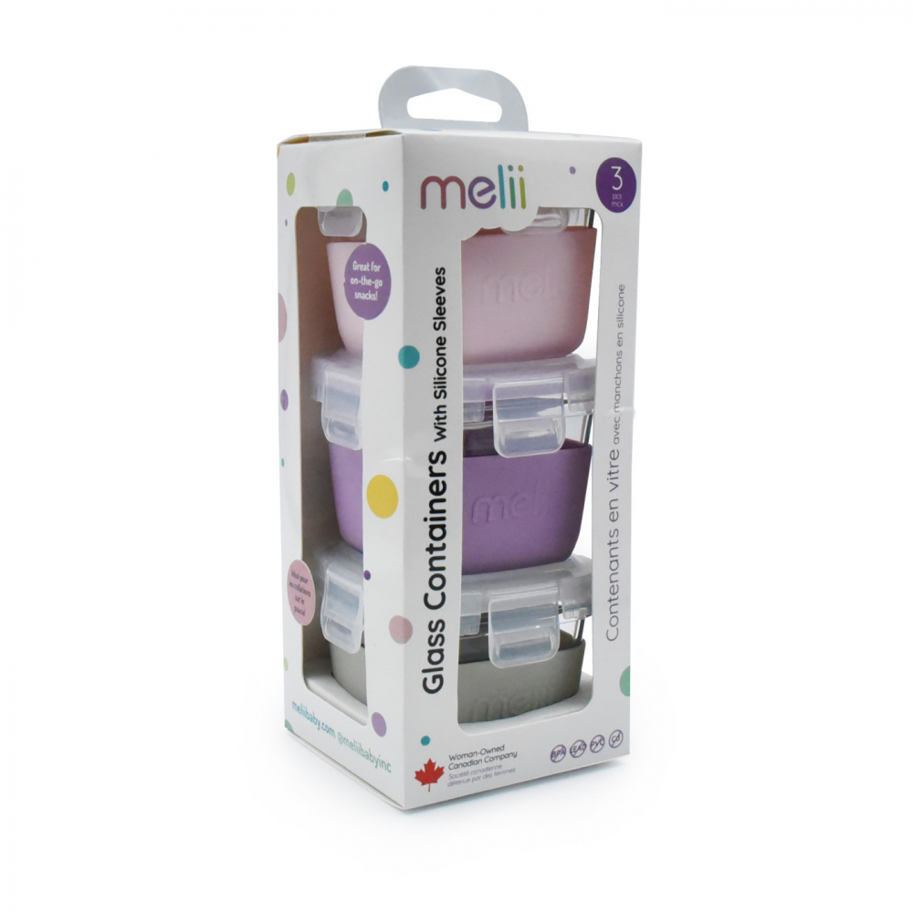 Set 3 Recipiente Melii Roz, 3160ml