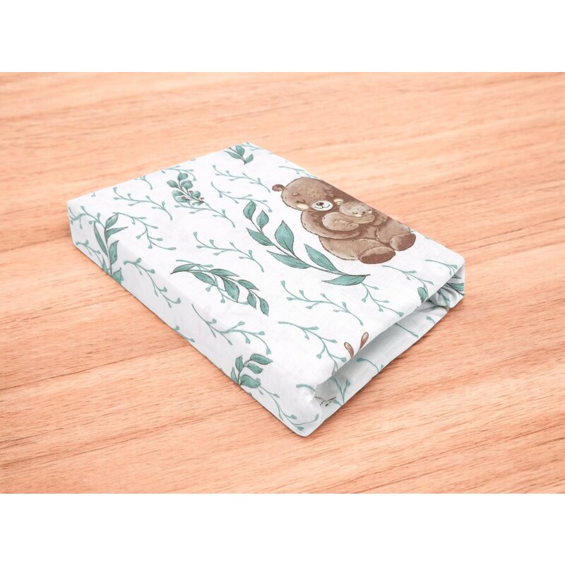 Qmini Cearceaf Elastic Bumbac Patut Co-Sleeper