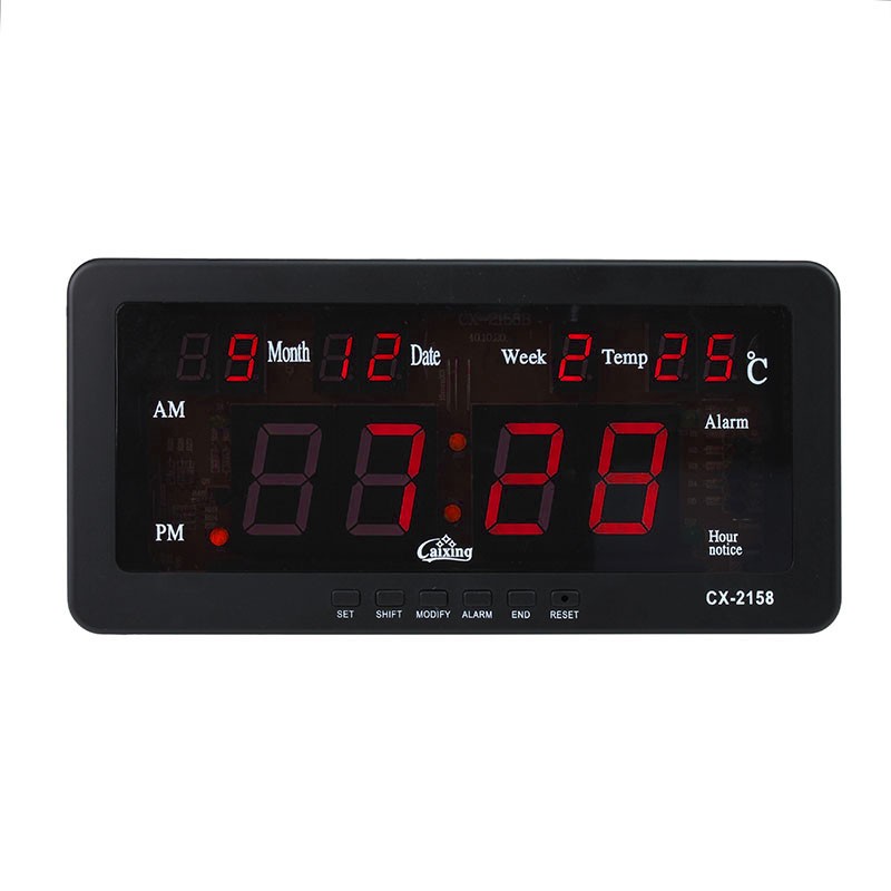 Ceas Digital LED Caixing - Calendar & Temperatură - imagine 4
