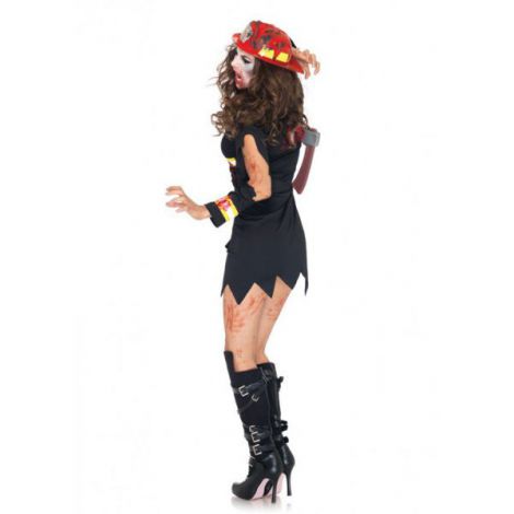Costum Zombie Pompier Sexy Widmann - imagine 2