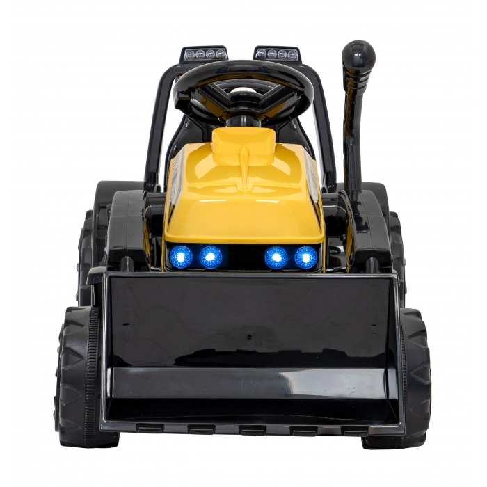 Buldozer Electric Ramiz 6V cu Cupă Mobilă - Distracție Garantată