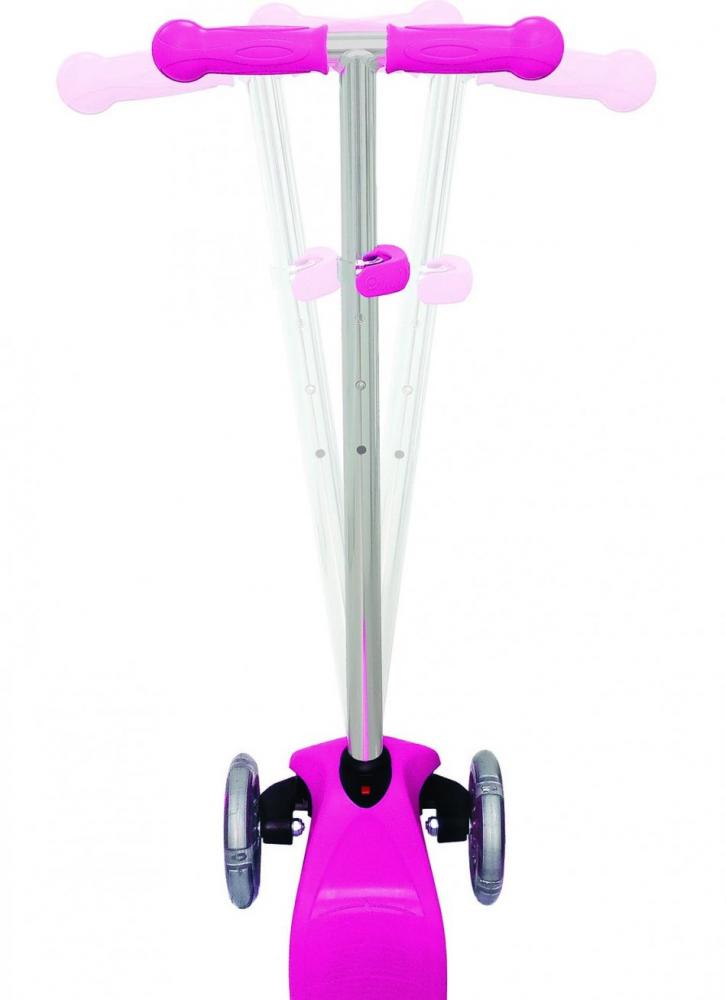 Trotineta Primo V2 Lights Globber Roz, 3 Roti LED - imagine 7