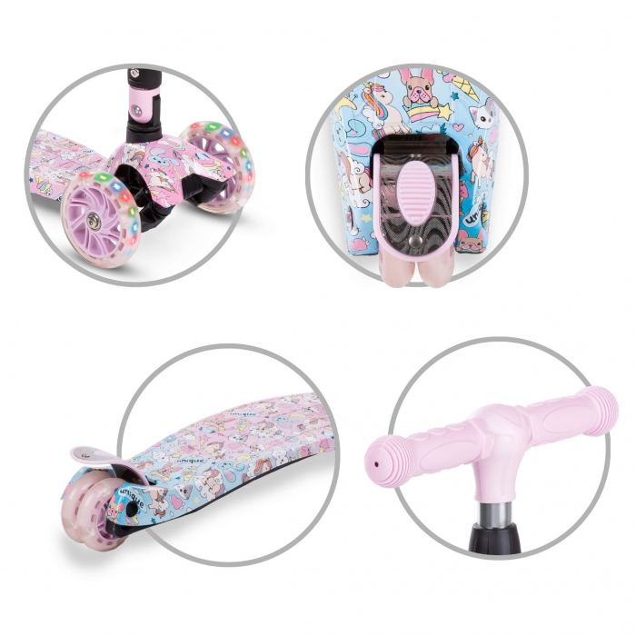 Trotineta Kidwell Vento, Pliabilă, cu LED, 3 Ani+ - imagine 7