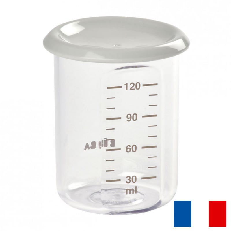 Recipient Ermetic Tritan Beaba 120 ml, Gri