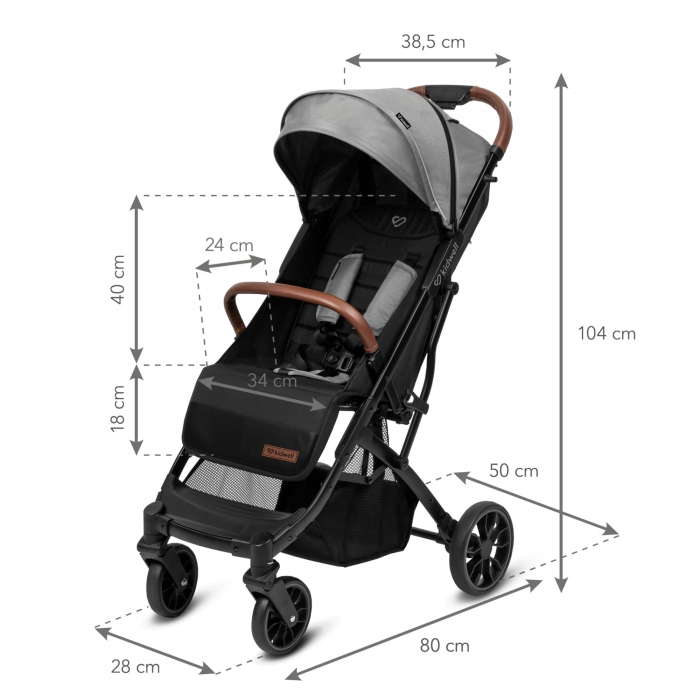 Carucior Sport Kidwell Colmer Cool Grey - imagine 11