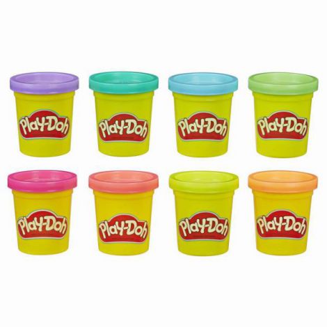 Play-Doh Set 8 Culori - Rezerve Plastilina Colorata - imagine 2