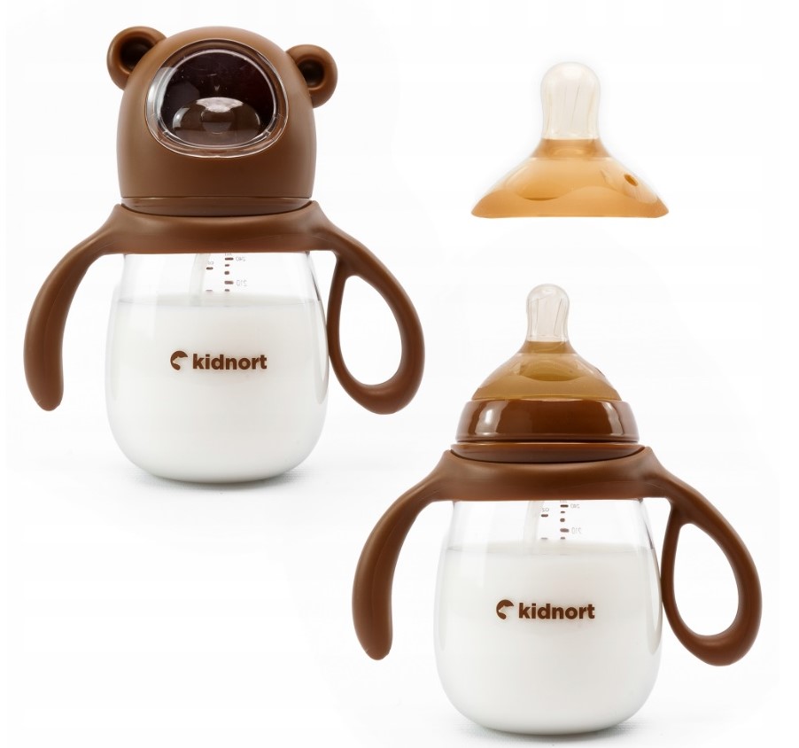 Kidnort Jordbaer Biberon Anti-Colici 240ml - imagine 3