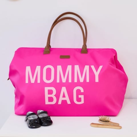 Geanta Infasat Childhome Mommy Bag Pop Pink - imagine 4