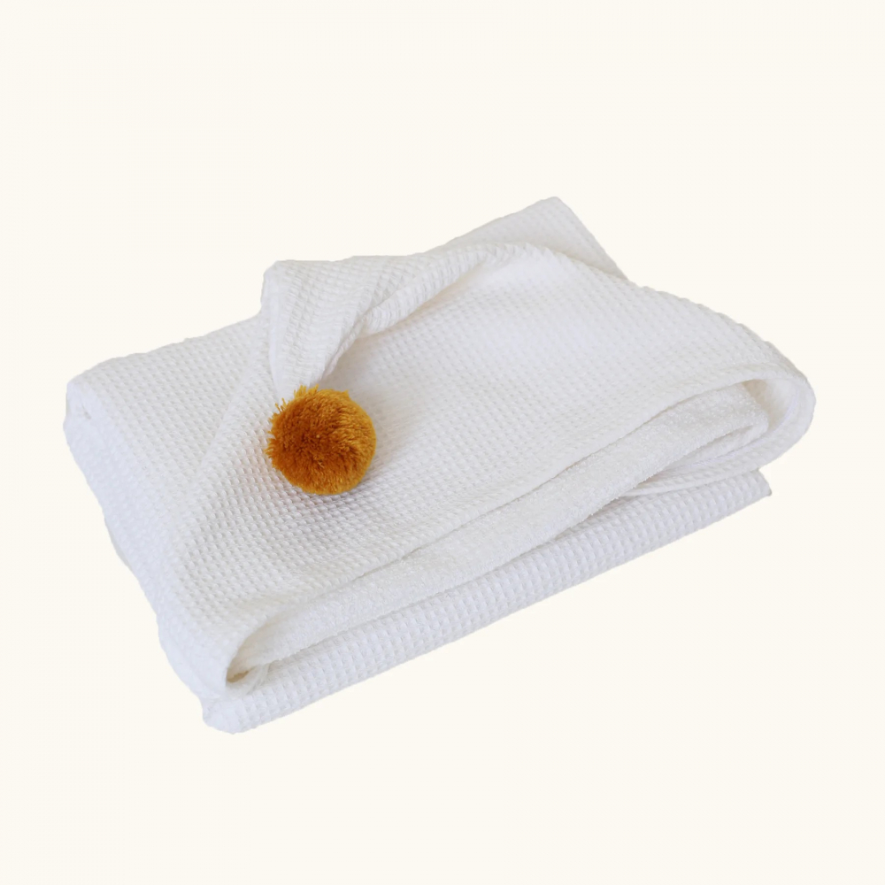 Prosop Baie Bebeluși Babyly Waffle, 70x140cm - imagine 3