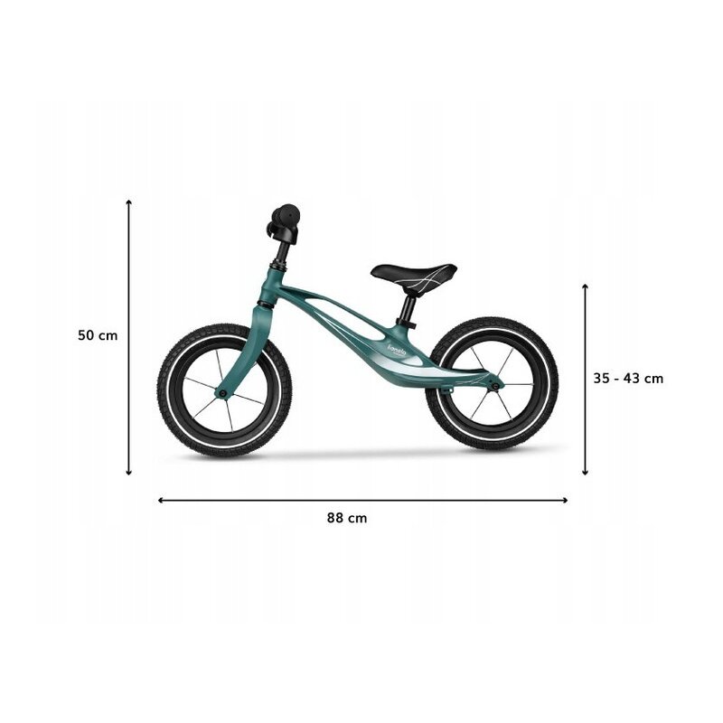 Bicicleta Lionelo Bart Air Green Forest, 12 inch
