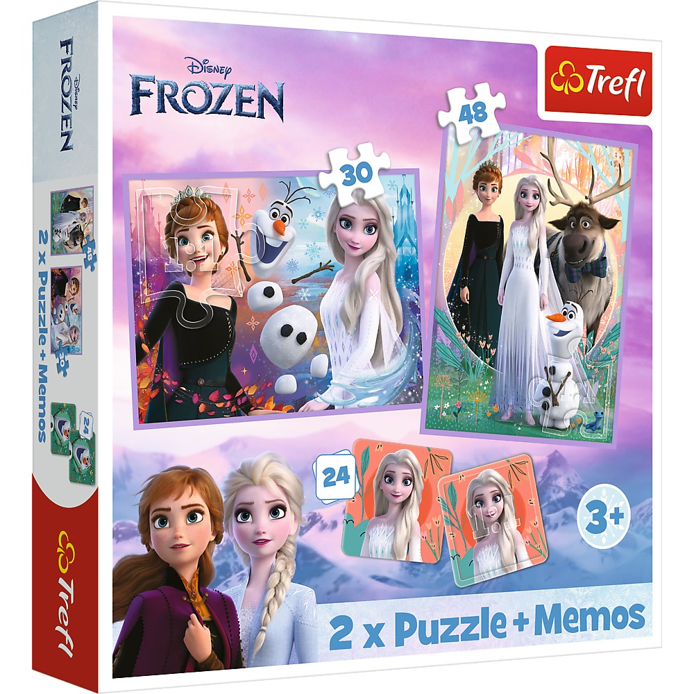Puzzle Trefl Frozen 2In1 Memo Printesele