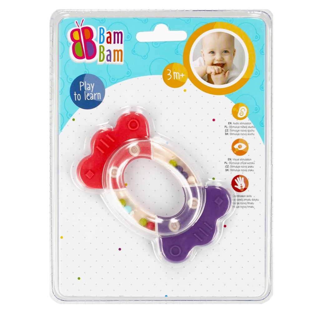Jucărie de dentiție BamBam Bomboana, 3 luni+