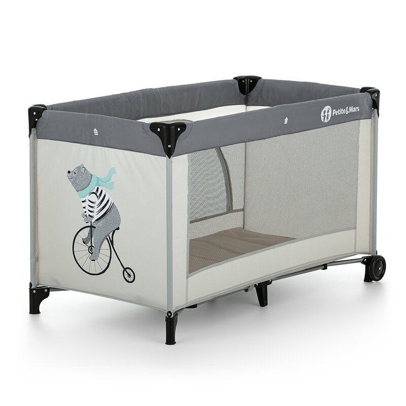 Patut Pliant Nyja Teddy Biker Grey - Petite&Mars