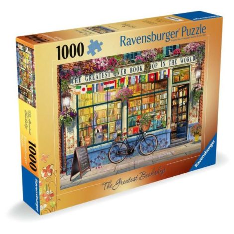 Puzzle Ravensburger 1000 piese Librarie Grozava - imagine 3
