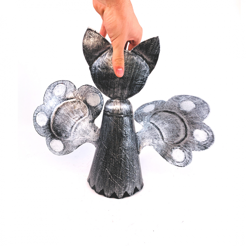 Decorațiune Grădină Pisicuță Metal Model Morișcă - imagine 2