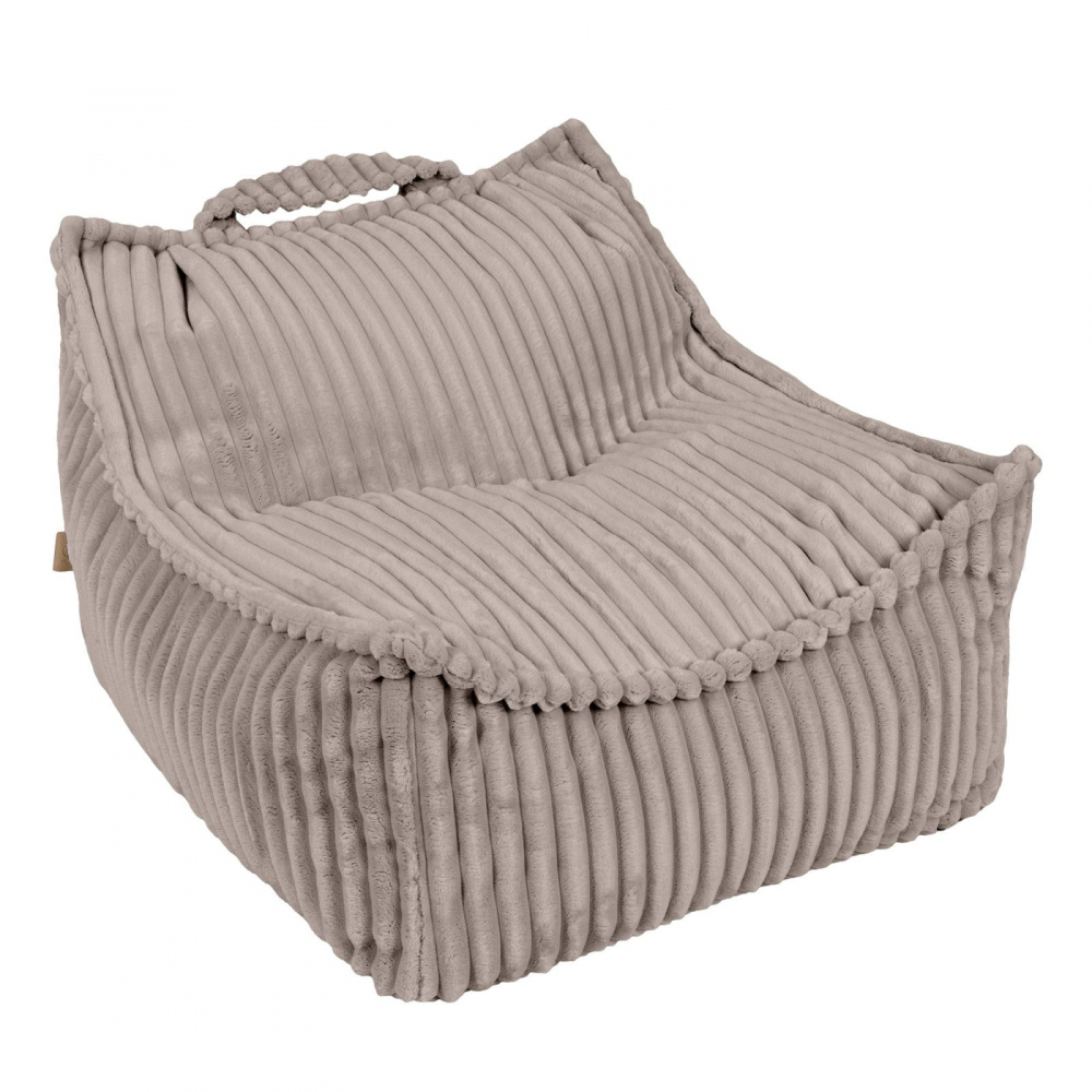 Fotoliu Puf MeowBaby Confort Copil Beige - imagine 2