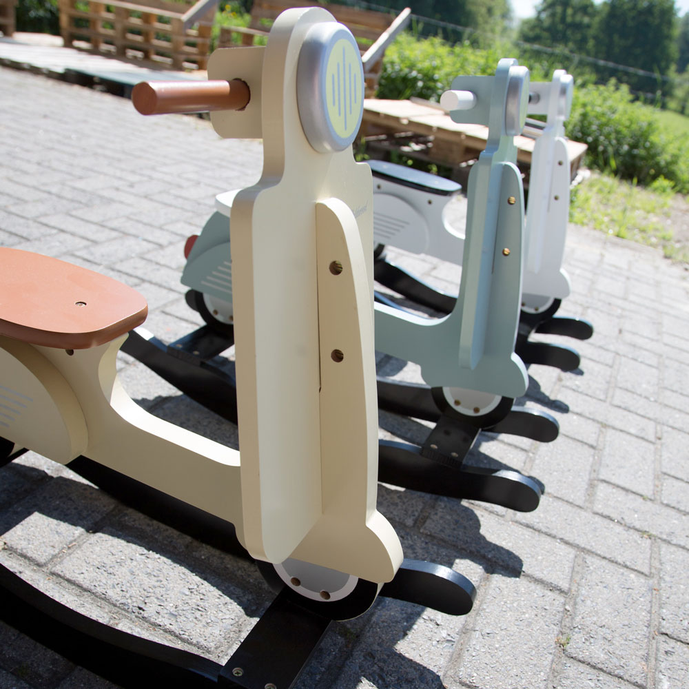 Balansoar Childhome Scooter MDF Crem - imagine 4