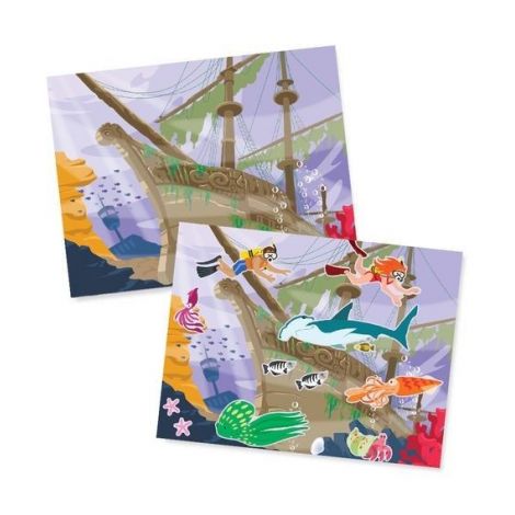 Melissa & Doug Abtibilduri Reutilizabile Acvatice - imagine 2