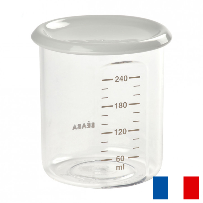 Recipient ermetic Tritan Beaba 240 ml, Grey