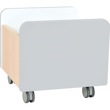 Cutie depozitare Quadro gri pe roti Moje Bambino