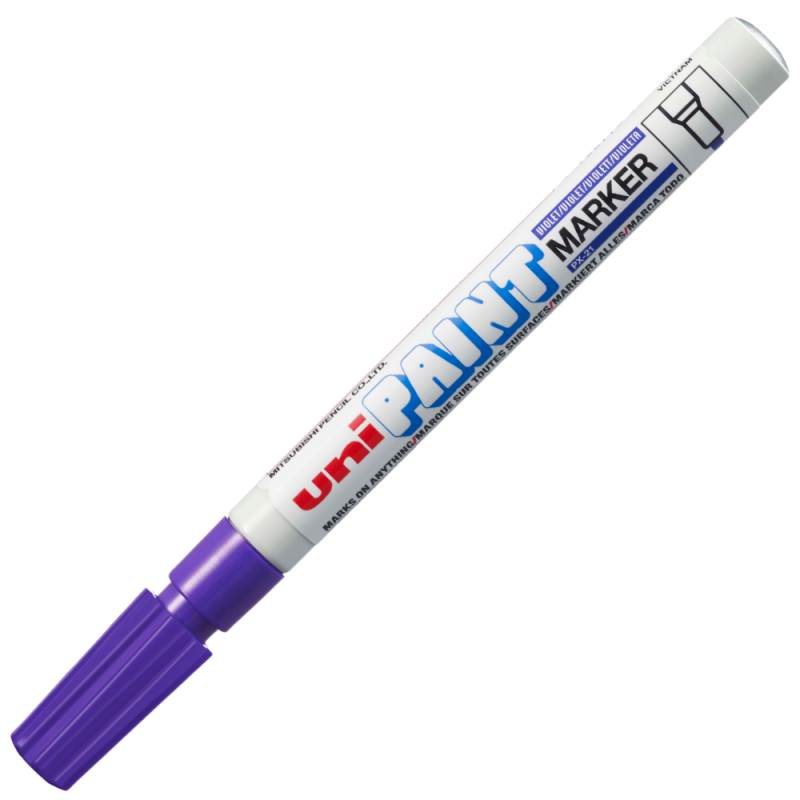 Marker Uni-ball Violet, Vopsea Ulei, Permanent