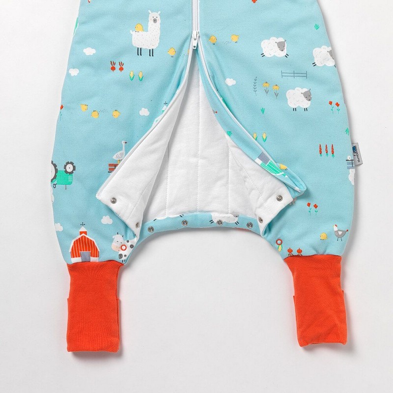 Sac de dormit Slumbersac Farmyard cu talpa antiderapanta