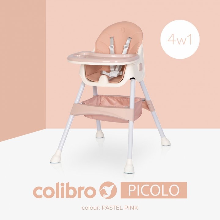 Scaun Masa 4-in-1 Colibro Picolo Pink