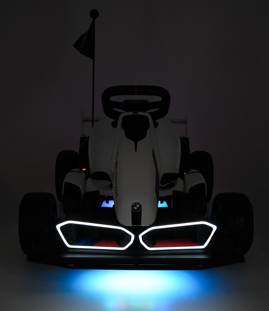 Kart electric pentru copii BMW Drift 24V 400W cu viteza maxima 13 km/h (0978) Alb - Autokids.ro - imagine 8